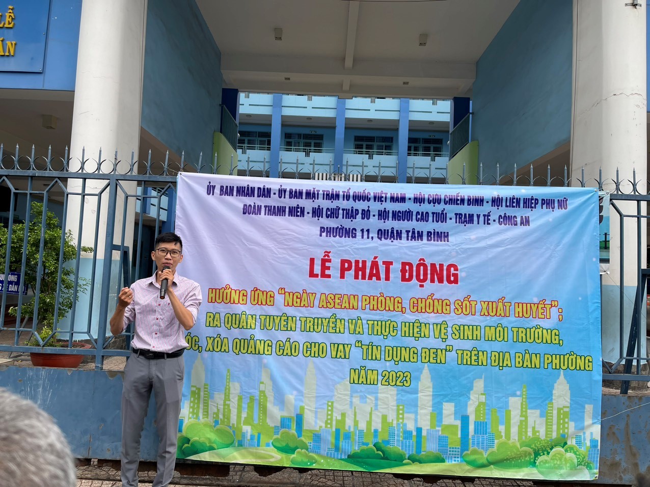 PHƯỜNG 11 QUẬN TÂN BÌNH TỔ CHỨC LỄ PHÁT ĐỘNG “HƯỞNG ỨNG NGÀY ASEAN PHÒNG, CHỐNG SỐT XUẤT HUYẾT” NĂM 2023