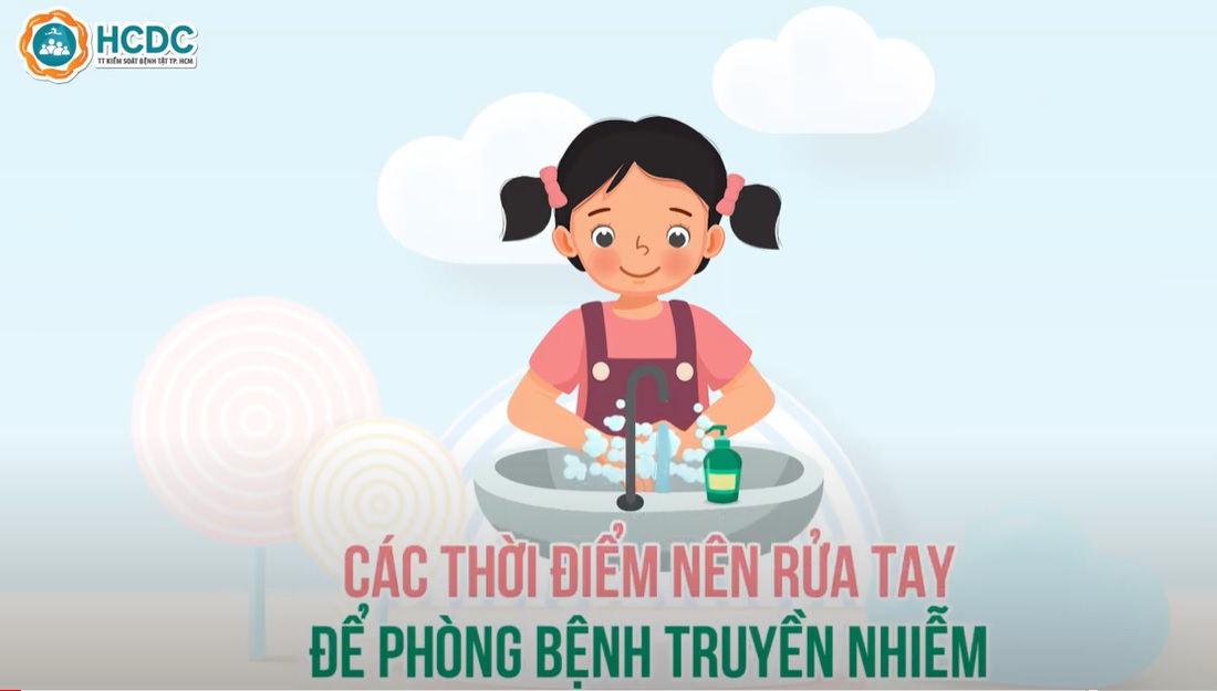 Các thời điểm nên rữa tay đề phòng bệnh truyền nhiễm