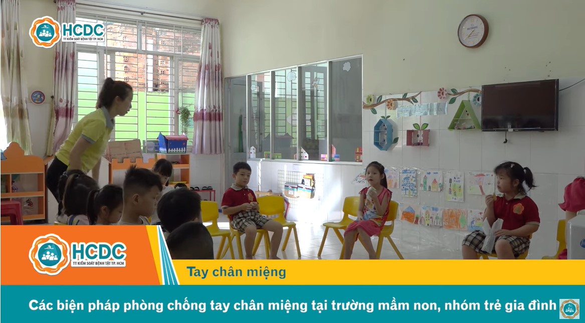 Các biện pháp phòng chống tay chân miệng tại trường mầm non, nhóm trẻ gia đình
