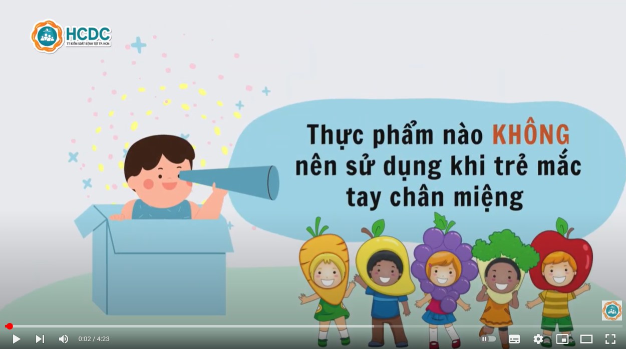 HCDC | Thực phẩm nào KHÔNG nên sử dụng khi trẻ mắc tay chân miệng