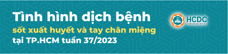 Tình hình dịch bệnh sốt xuất huyết và tay chân miệng tại TP. Hồ Chí Minh tính đến tuần 37/2023