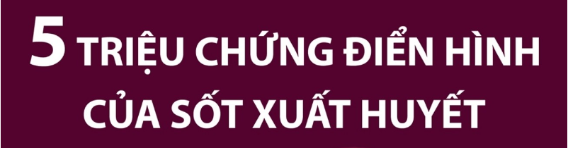 5 triệu chứng điển hình của sốt xuất huyết