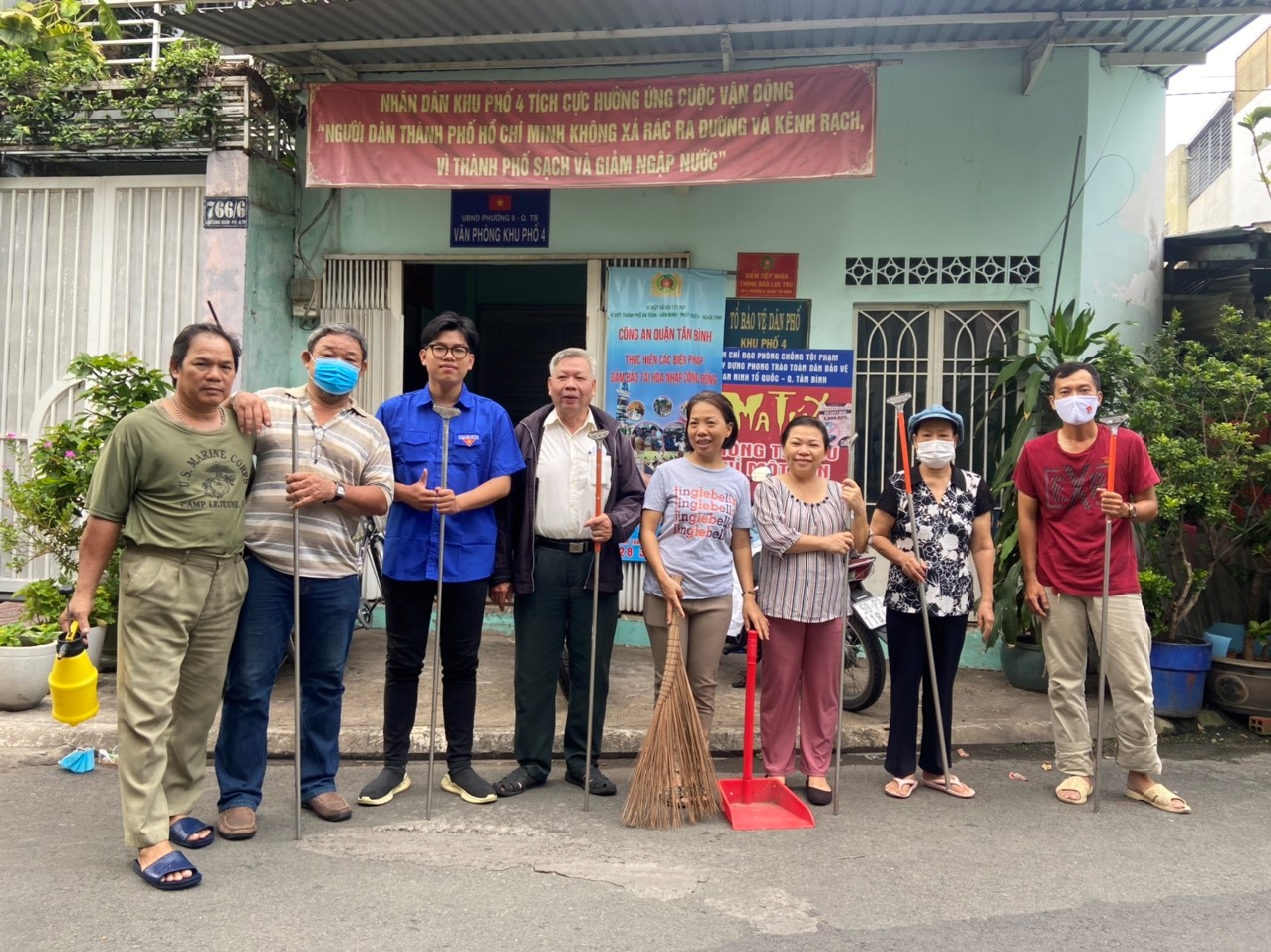 PHƯỜNG 9 TỔ CHỨC TỔNG VỆ SINH MÔI TRƯỜNG PHÒNG CHỐNG SỐT XUẤT HUYẾT