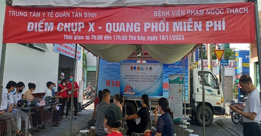 Quận Tân Bình triển khai chương trình sàng lọc lao trong cộng đồng  bằng chiến lược 2X (X-quang, Xpert)