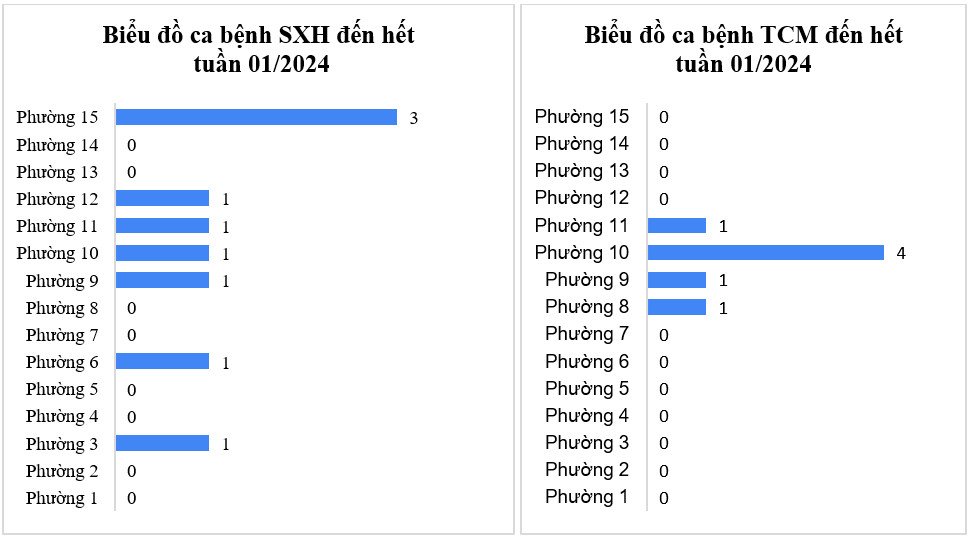 Tình hình dịch bệnh truyền nhiễm trên địa bàn quận Tân Bình tính đến tuần 01/2024
