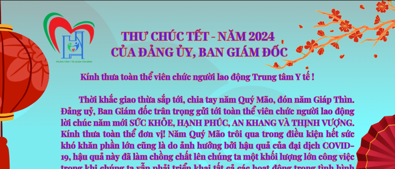 Thư chúc Tết năm 2024 của Đảng ủy, Ban Giám Đốc
