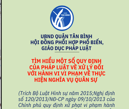 Tìm hiểu một số quy định của pháp luật về xử lý đối với hành vi vi phạm về thực hiện nghĩa vụ quân sự