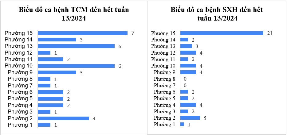 Tình hình dịch bệnh truyền nhiễm trên địa bàn quận Tân Bình tính đến tuần 13/2024