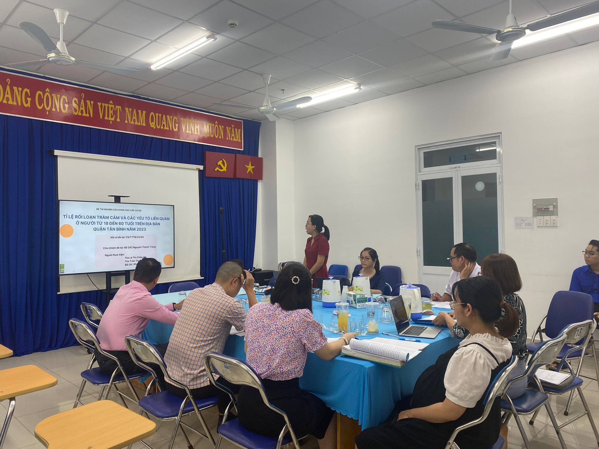 TRUNG TÂM Y TẾ TỔ CHỨC NGHIỆM THU ĐỀ TÀI NGHIÊN CỨU KHOA HỌC