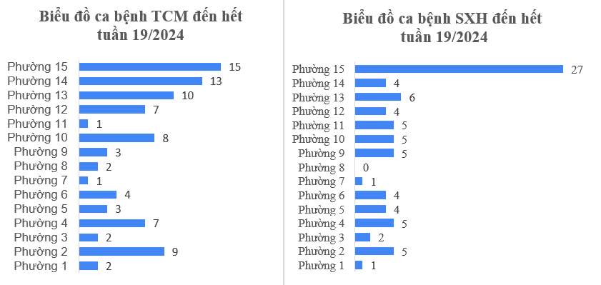 Tình hình dịch bệnh truyền nhiễm trên địa bàn quận Tân Bình tính đến tuần 19/2024
