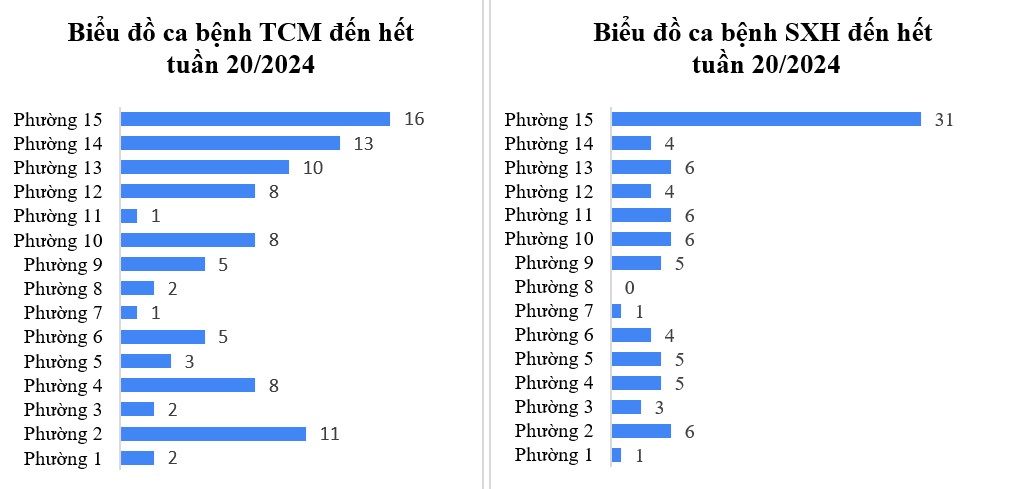 Tình hình dịch bệnh truyền nhiễm trên địa bàn quận Tân Bình tính đến tuần 20/2024