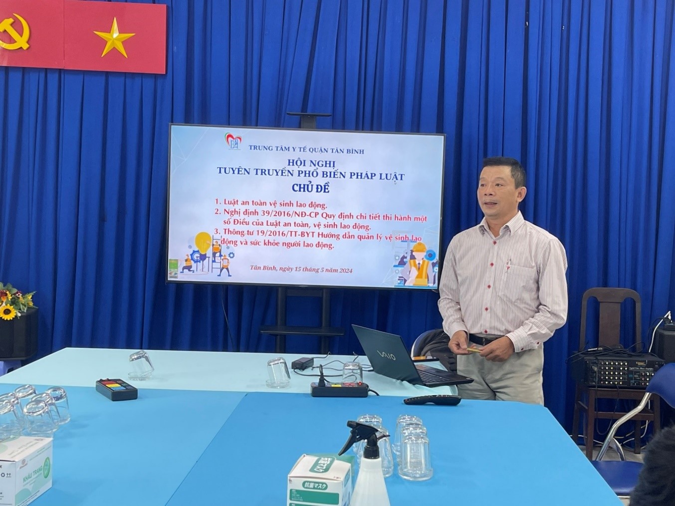 TRUNG TÂM Y TẾ QUẬN TÂN BÌNH TỔ CHỨC TẬP HUẤN AN TOÀN, VỆ SINH LAO ĐỘNG CHO TOÀN ĐƠN VỊ NĂM 2024