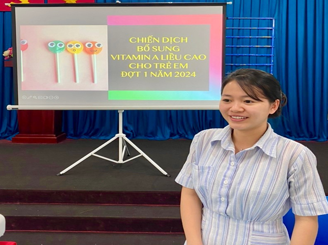 Trung tâm Y tế Tân Bình tập huấn triển khai Chiến dịch bổ sung Vitamin A liều cao cho trẻ em đợt 1 năm 2024