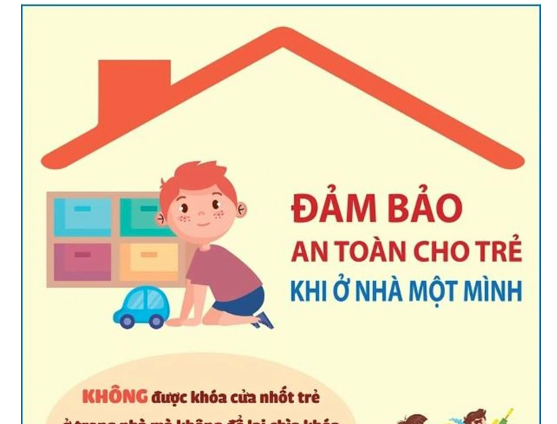 Phụ huynh không khóa cửa nhốt trẻ ở trong nhà mà không để lại chìa khóa