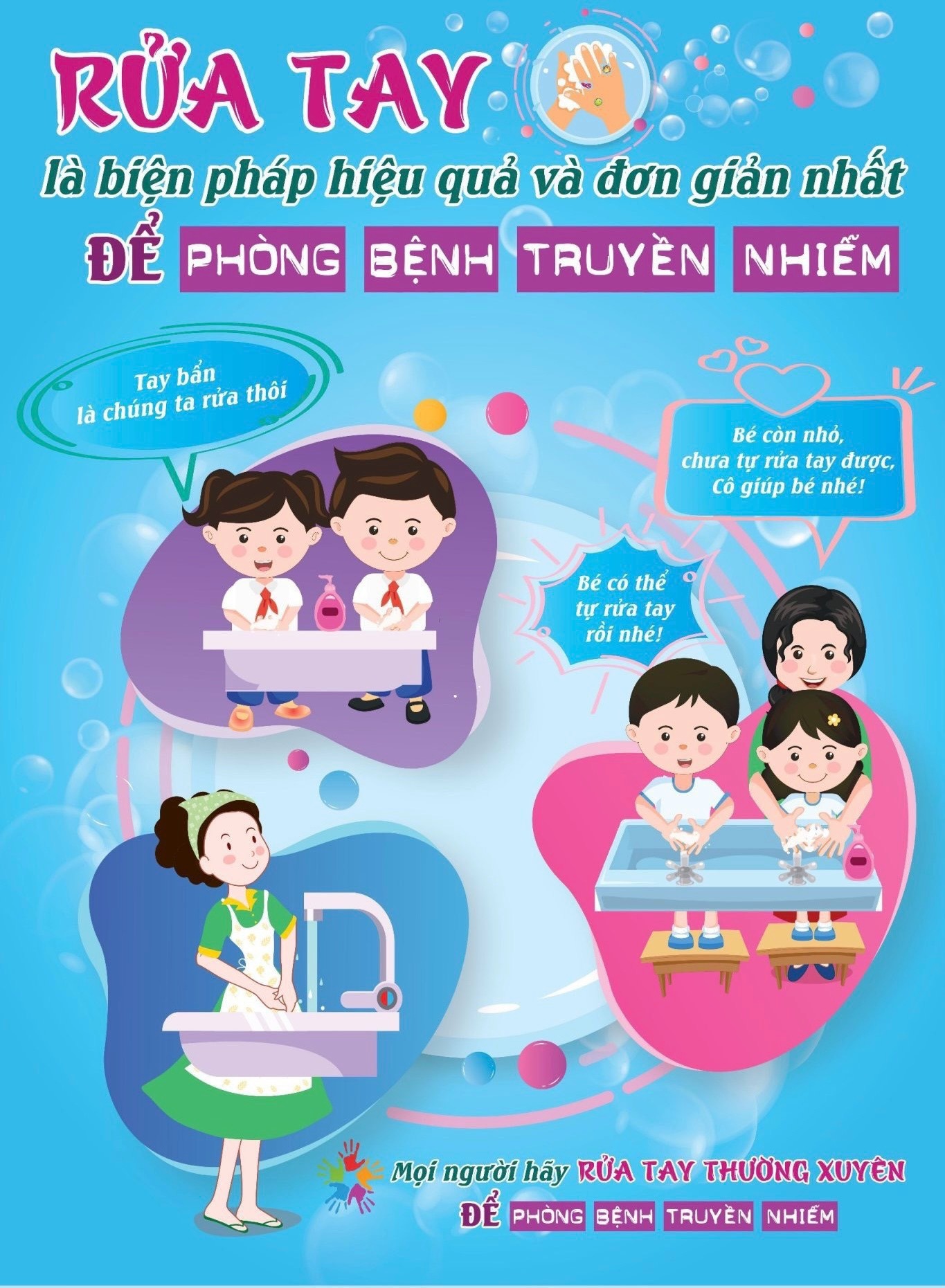 Vệ sinh tay cho trẻ: Hành động nhỏ - hiệu quả lớn