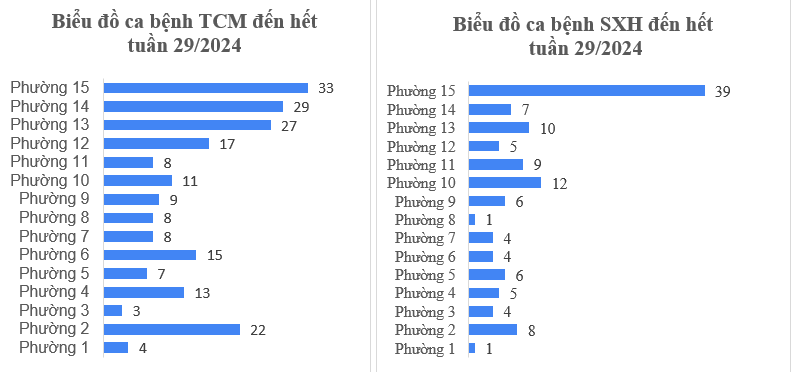 Tình hình dịch bệnh truyền nhiễm trên địa bàn quận Tân Bình tính đến tuần 29/2024