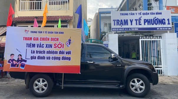 QUẬN TÂN BÌNH TRIỂN KHAI CHIẾN DỊCH TIÊM VẮC XIN PHÒNG, CHỐNG DỊCH SỞI
